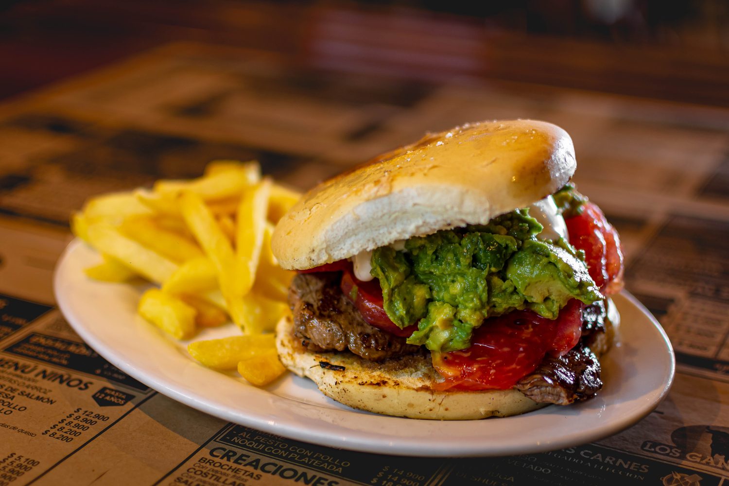 Sándwich churrasco de la casa