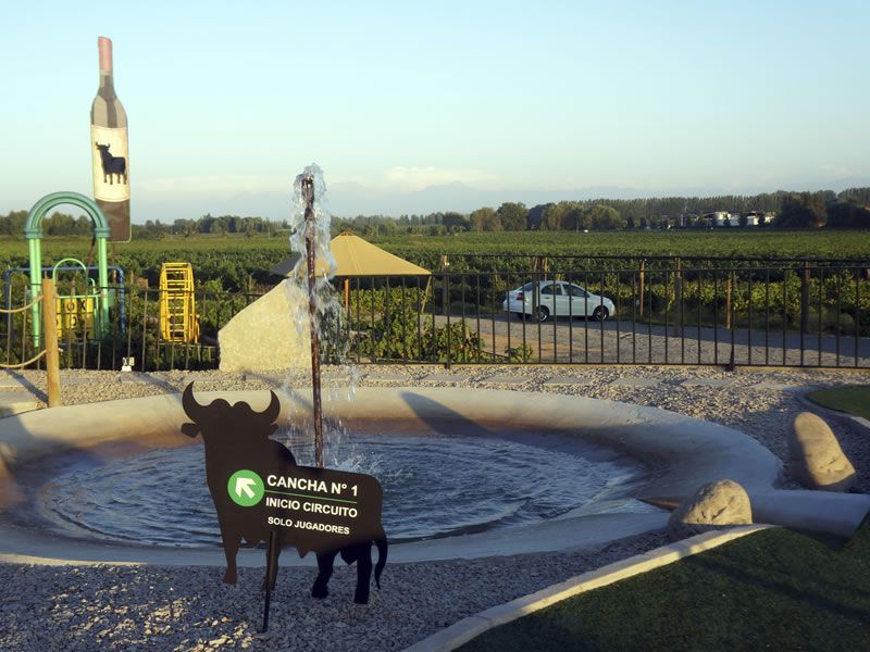 Cancha de mini golf al aire libre en Los Ganaderos